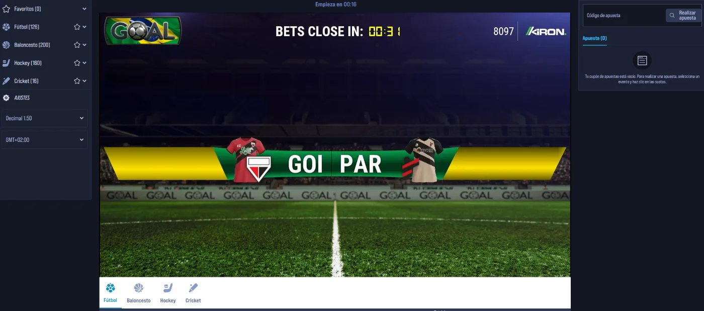 VegasHero Deportes Fútbol Virtual VegasHero Deportes fútbol virtual Kiron con opciones de apuesta en tiempo real